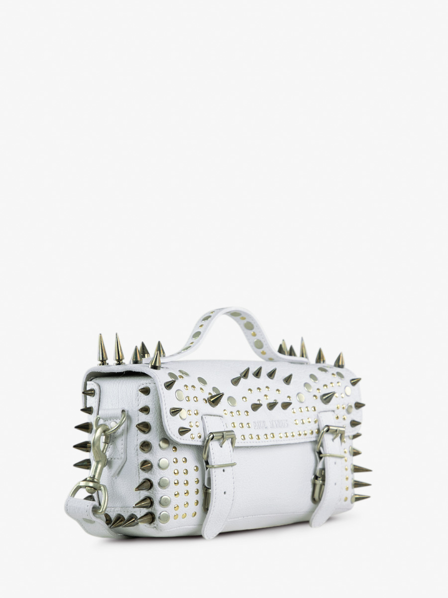 white-leather-shoulder-bag-lartisane-edition-noire-opus-paul-marius-side-view-picture-p02-bed-op4-w