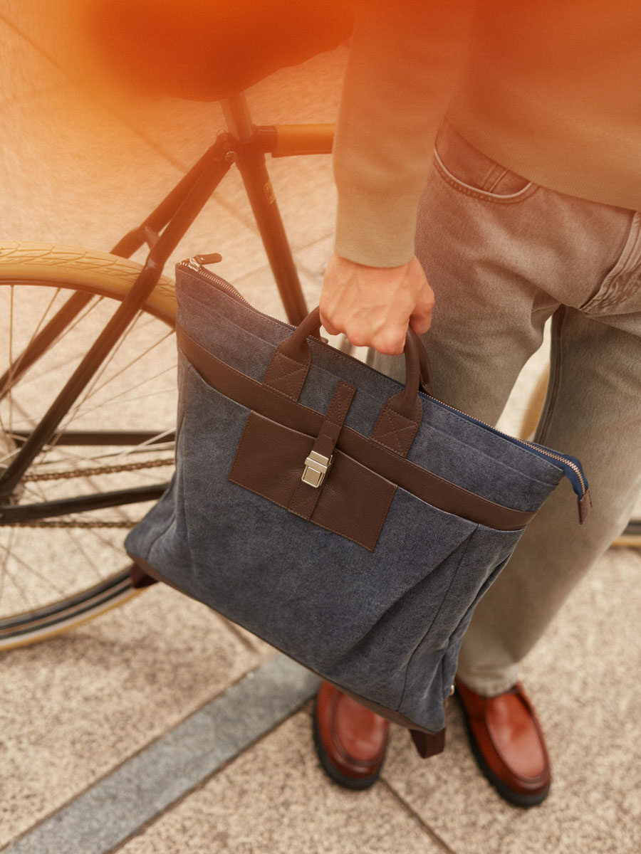 briefcase-backpack-brown-green-aviateur-cocoa-blue-canvas-focus-material-view-b07-odbr-bluc