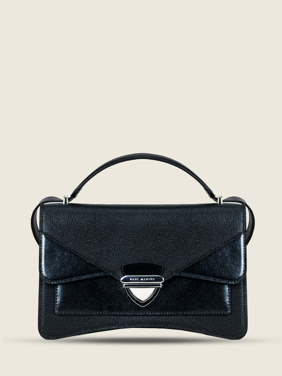 madame-george-leather-women-black-bag-front-view-w63-cav-b