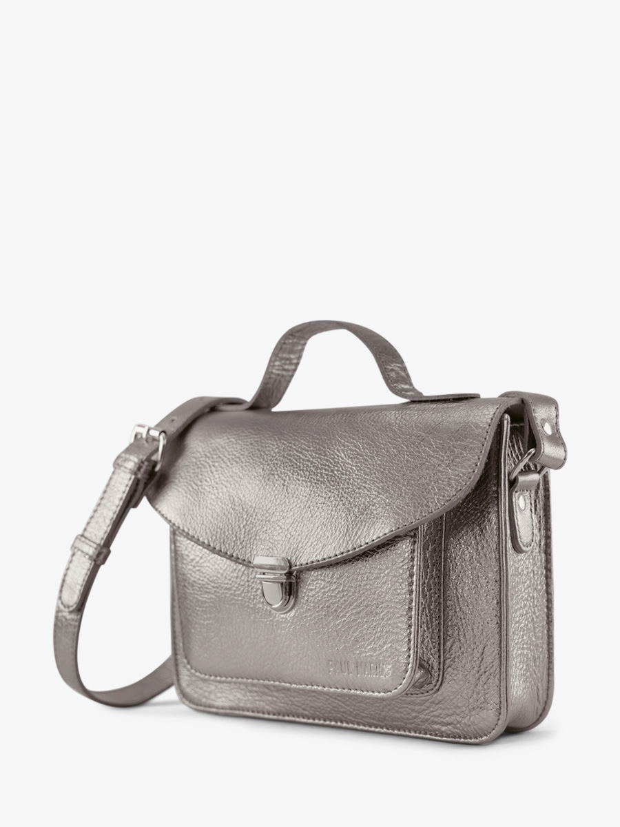 silver-leather-shoulder-bag-mademoiselle-george-steel-paul-marius-side-view-picture-w05-gm