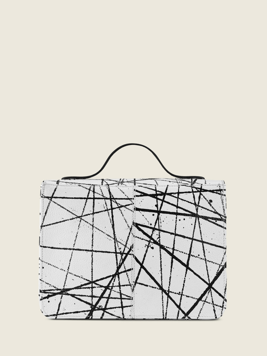cross-body-bag-leather-white-black-orange-mademoiselle-george-n2-arty-01-back-view-w105-art1-b-w