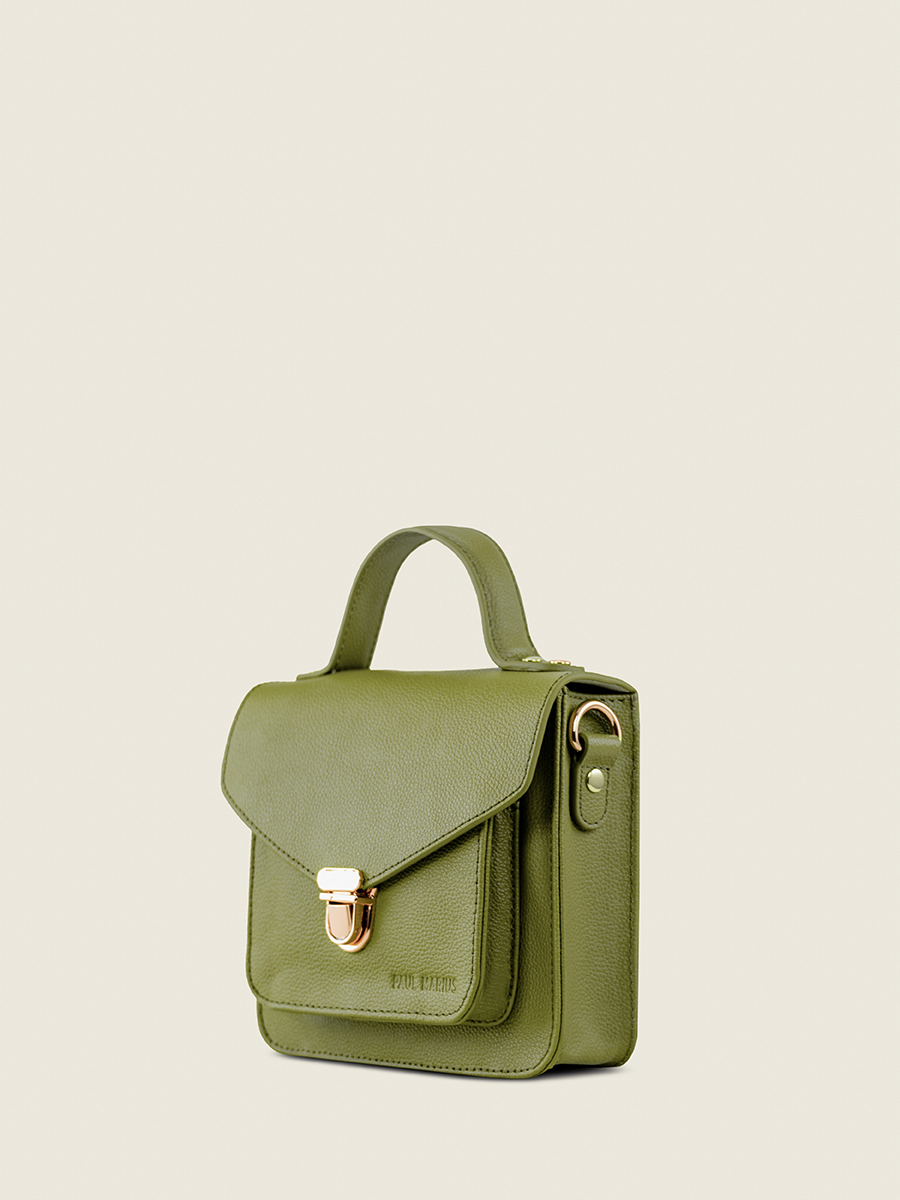 mini-cross-body-bag-leather-mademoiselle-george-xs-n2-olive-green-side-view-w105xs-gr-o