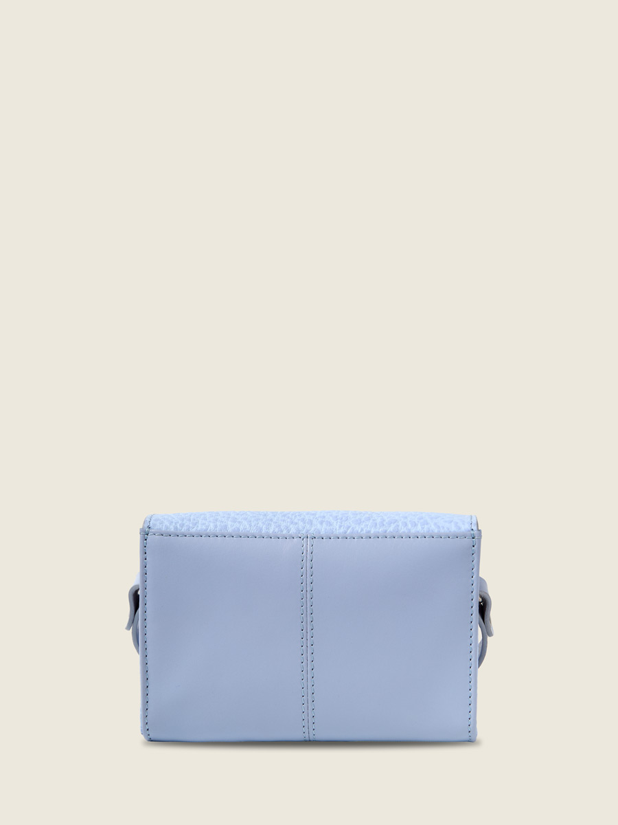 Small purple leather crossbody bag LeMini Indispensable - Lavender inside view