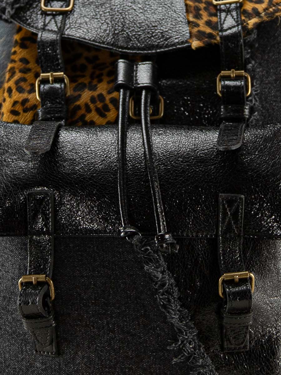 black-leopard-leather-backpack-for-women-focus-material-view-picture-monlegionnaire-chimere-denim-black-paul-marius-bbp-ch-b-denim