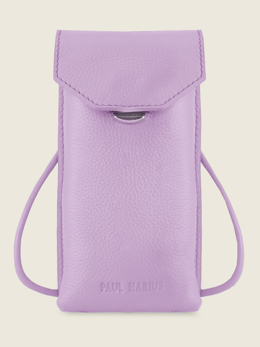 purple-leather-phone-bag-for-women-eva-pastel-lilac-paul-marius-front-view-picture-m71-pt-p