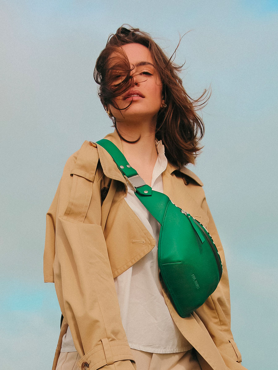 green-leather-fanny-pack-labanane-allure-green-paul-marius-front-view-picture-m503-hs2-gr