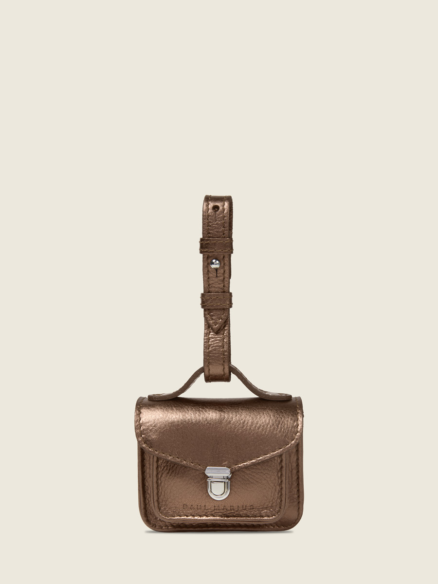 Copper Mademoiselle George Nano Bag Charm Wallet front view