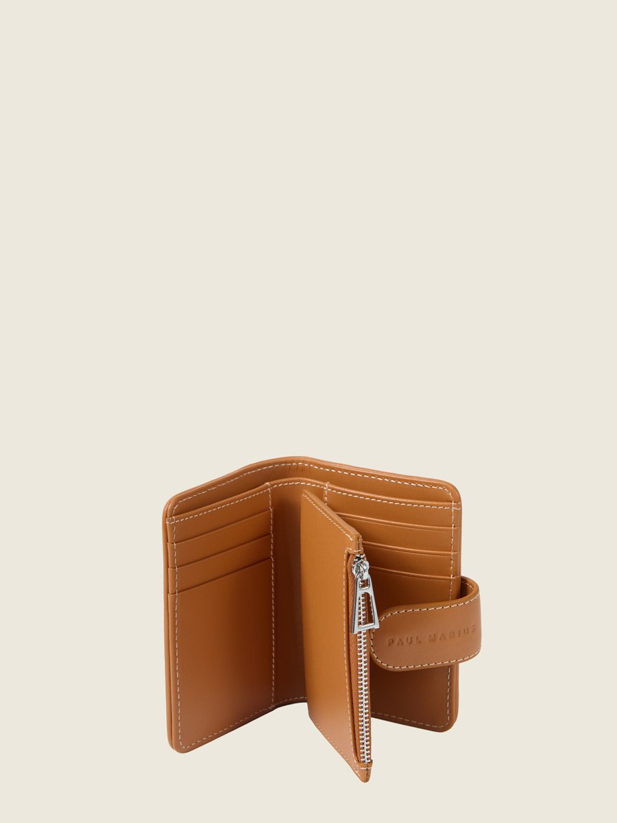 Beige canvas wallet Valentine Escapade - Beige Canvas inside view