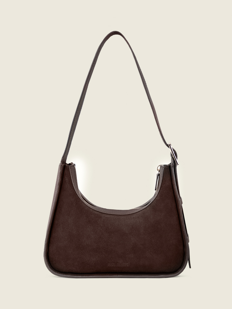baguette-bag-brown-leather-victoire-chocolate-front-view-w54-su-db