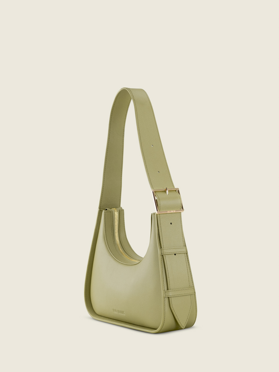 mini-baguette-bag-green-leather-victoire-xs-almond-side-view-w54xs-al