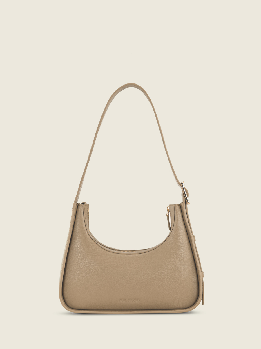 mini-baguette-bag-brown-leather-victoire-xs-taupe-front-view-w54xs-bei