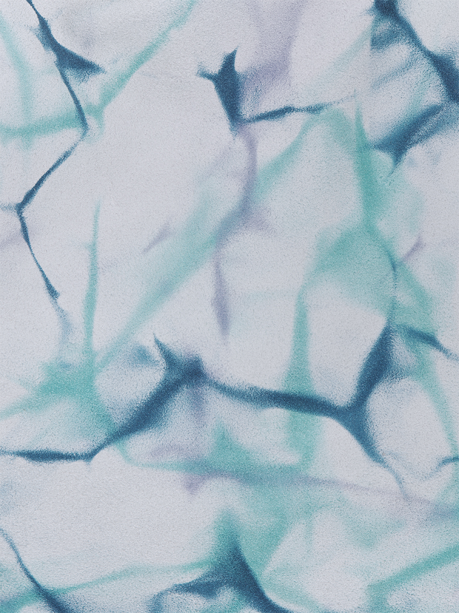 Small blue leather purse LeGustave - Tie & Dye Blue ambient view