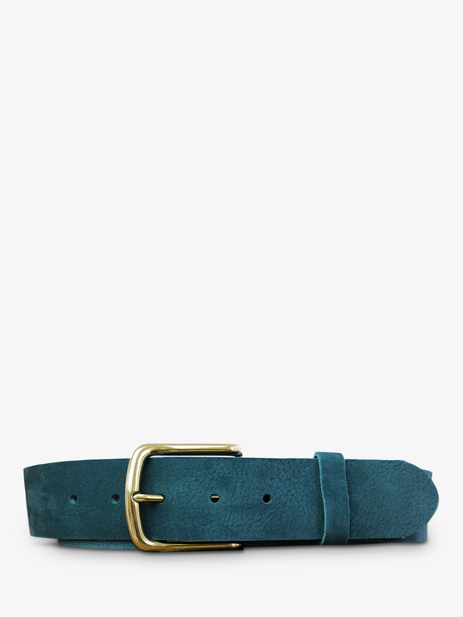 leather-belt-blue-front-view-picture-laceinture-magnifique-nubuck--40mm-pool-blue-paul-marius-3760125343259