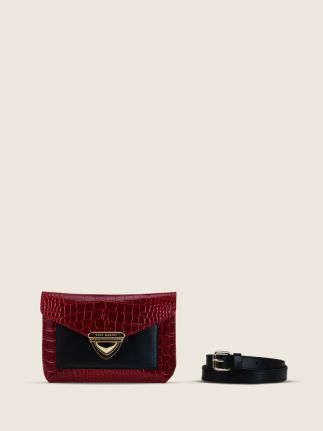 LeCaprice Pochette Croco - Patent Burgundy