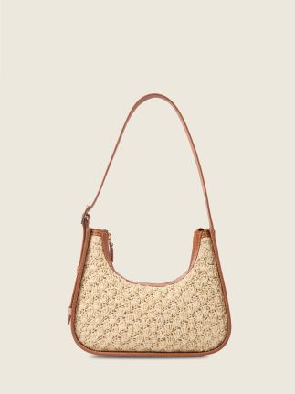 Victoire XS Raphia - Natural / Cognac