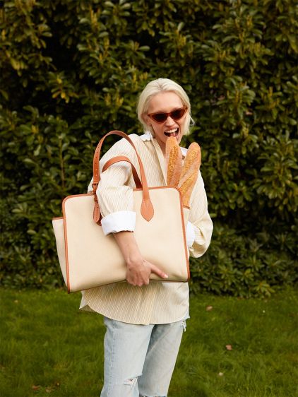 LeCabas L Escapade - Beige Canvas