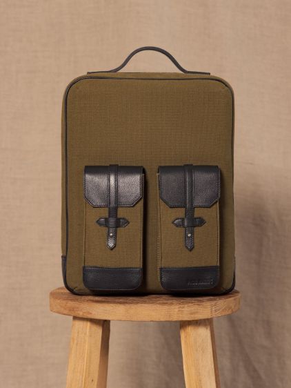 Urbain - Black / Khaki Canvas