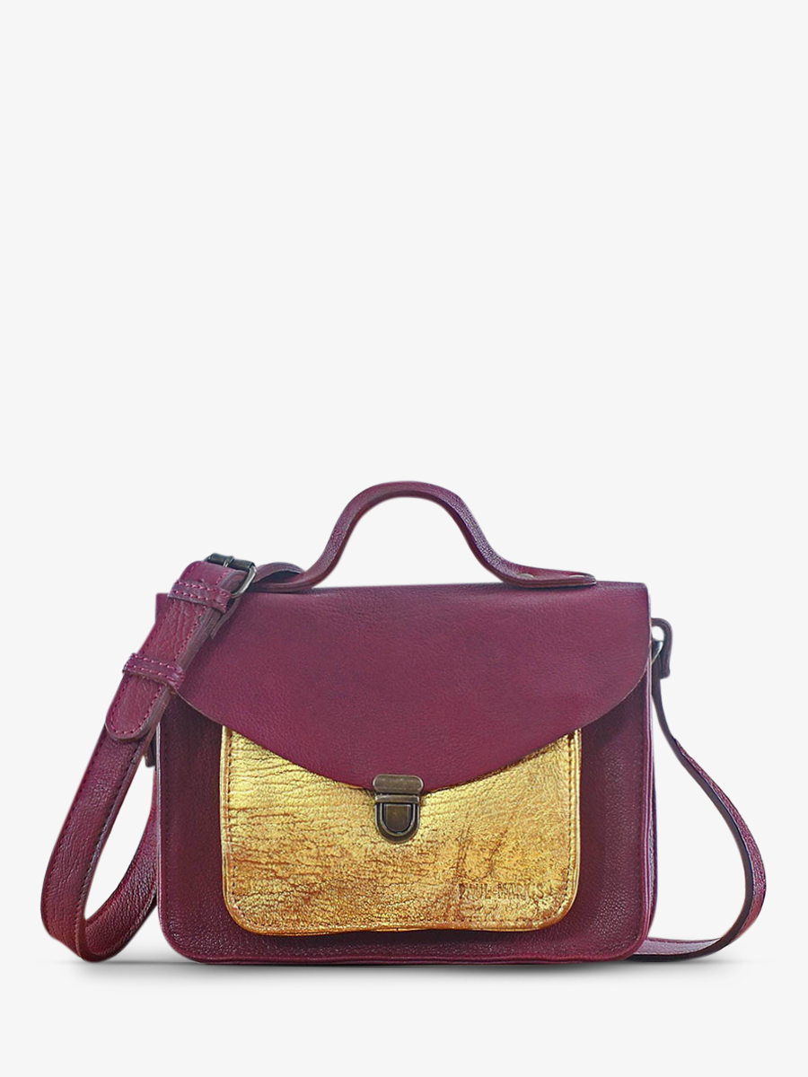 leather-hand-bag-for-woman-purple-gold-front-view-picture-mademoiselle-george-plum-gold-paul-marius-3760125332147