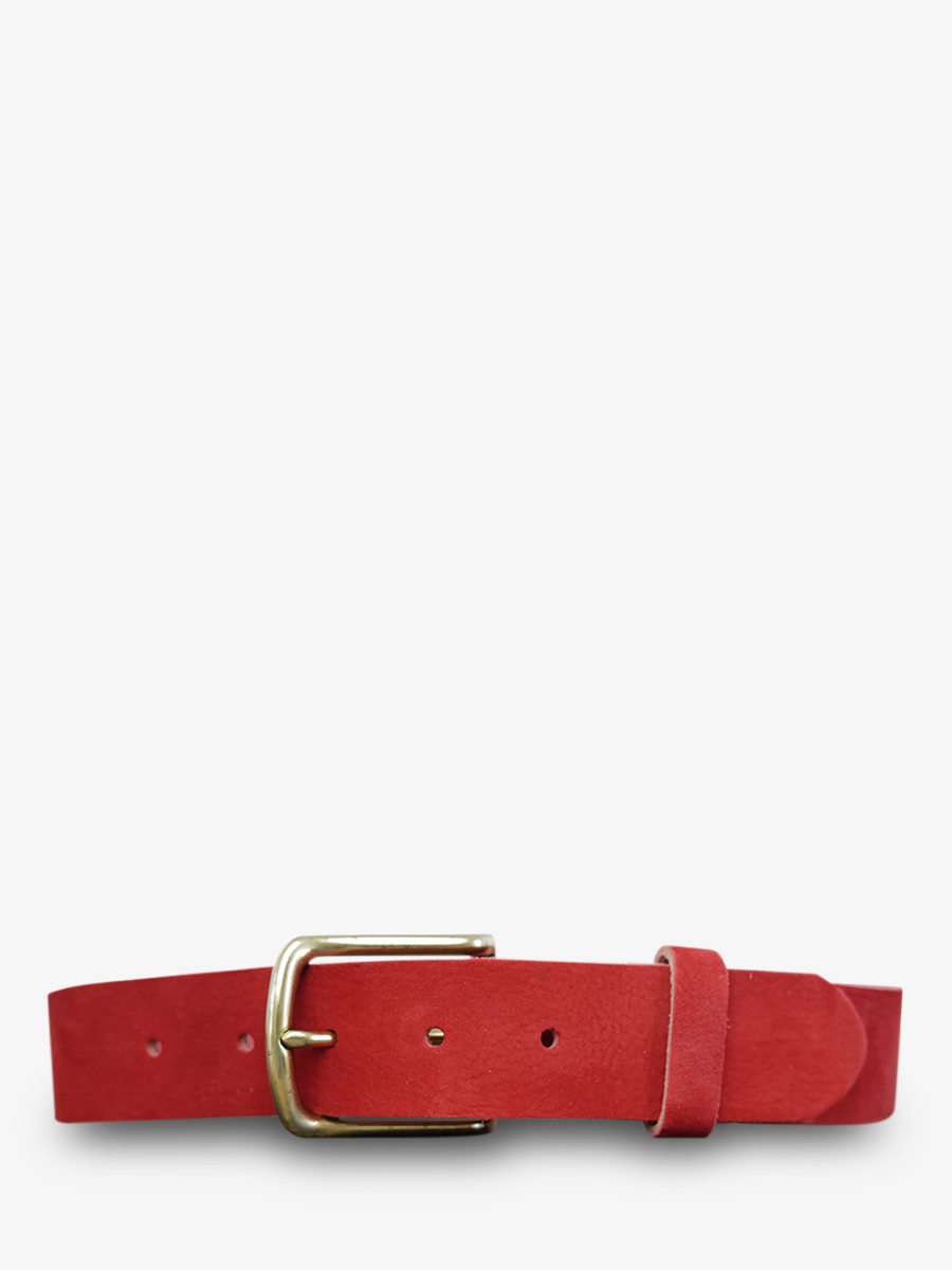 leather-belt-red-front-view-picture-laceinture-magnifique-nubuck--35mm-carmine-red-paul-marius-3760125339894