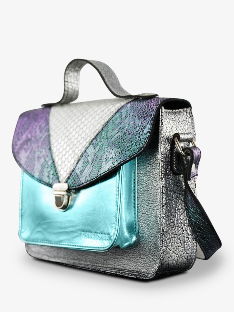 leather-hand-bag-for-woman-blue-white-side-view-picture-mademoiselle-george-chimere-polar-paul-marius-3760125341422