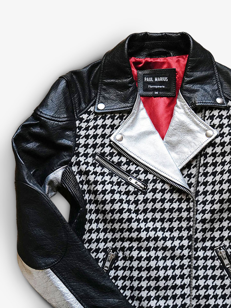 leather-women-jacket-perfecto-black-white-interior-view-picture-leperfecto-pied-de-poule-paul-marius-3760125346892
