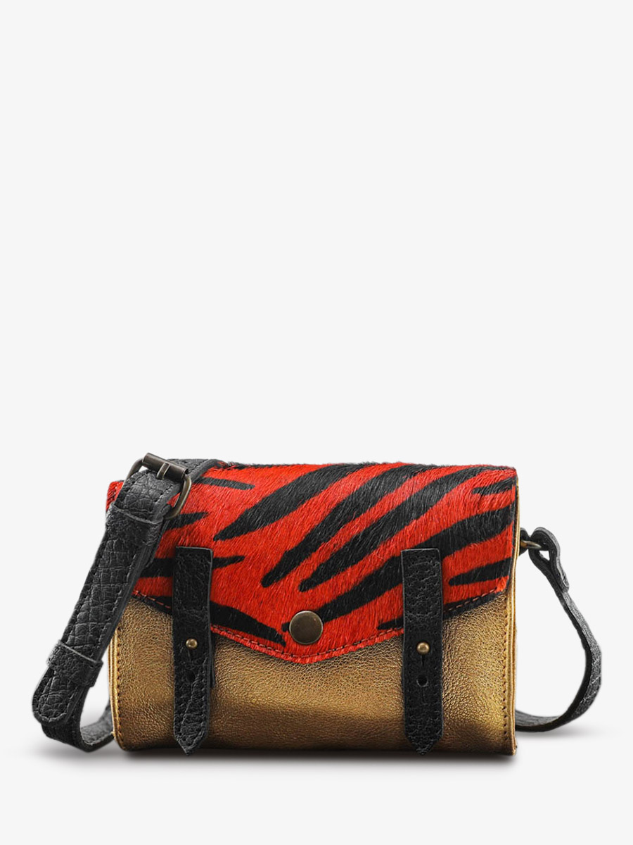 shoulder-bag-for-woman-orange-gold-front-view-picture-le-mini-indispensable-zebre-orange-gold-paul-marius-3760125338774
