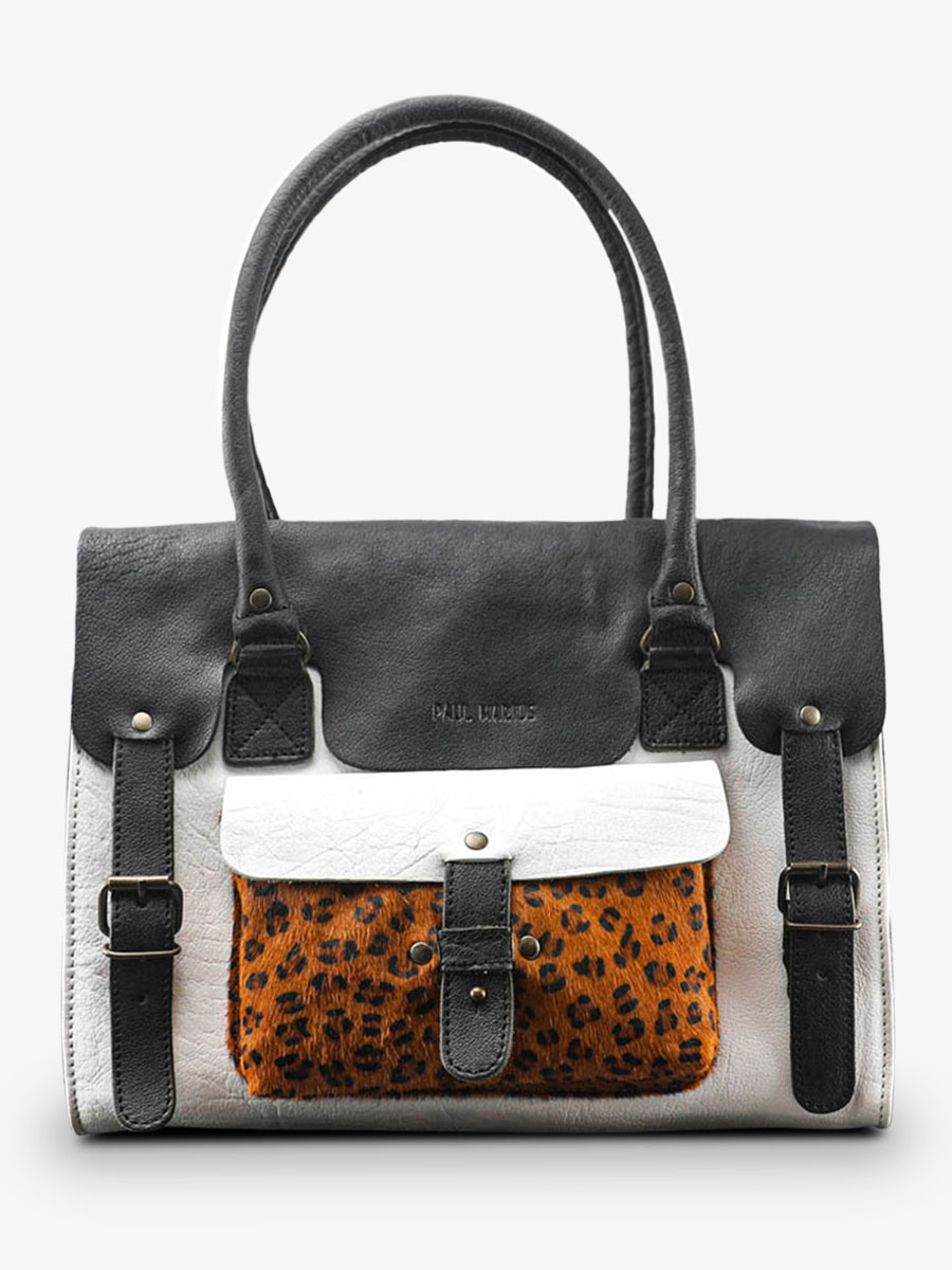 leather-shoulder-bag-for-woman-multicoloured-black-white-front-view-picture-lerive-gauche--m-leopard-black-white-paul-marius-3760125338644