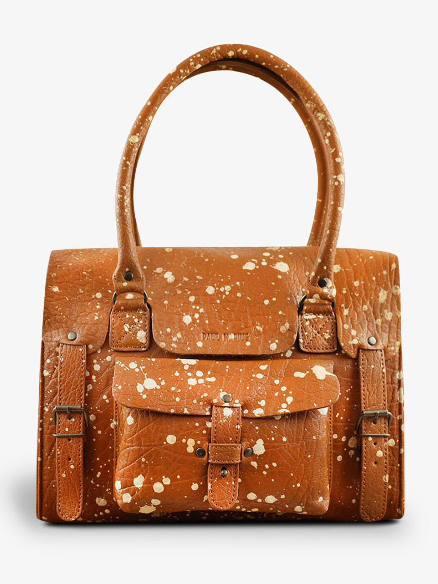 leather-shoulder-bag-for-woman-beige-front-view-picture-lerive-gauche-artiste--m-sand-paul-marius-3760125335230