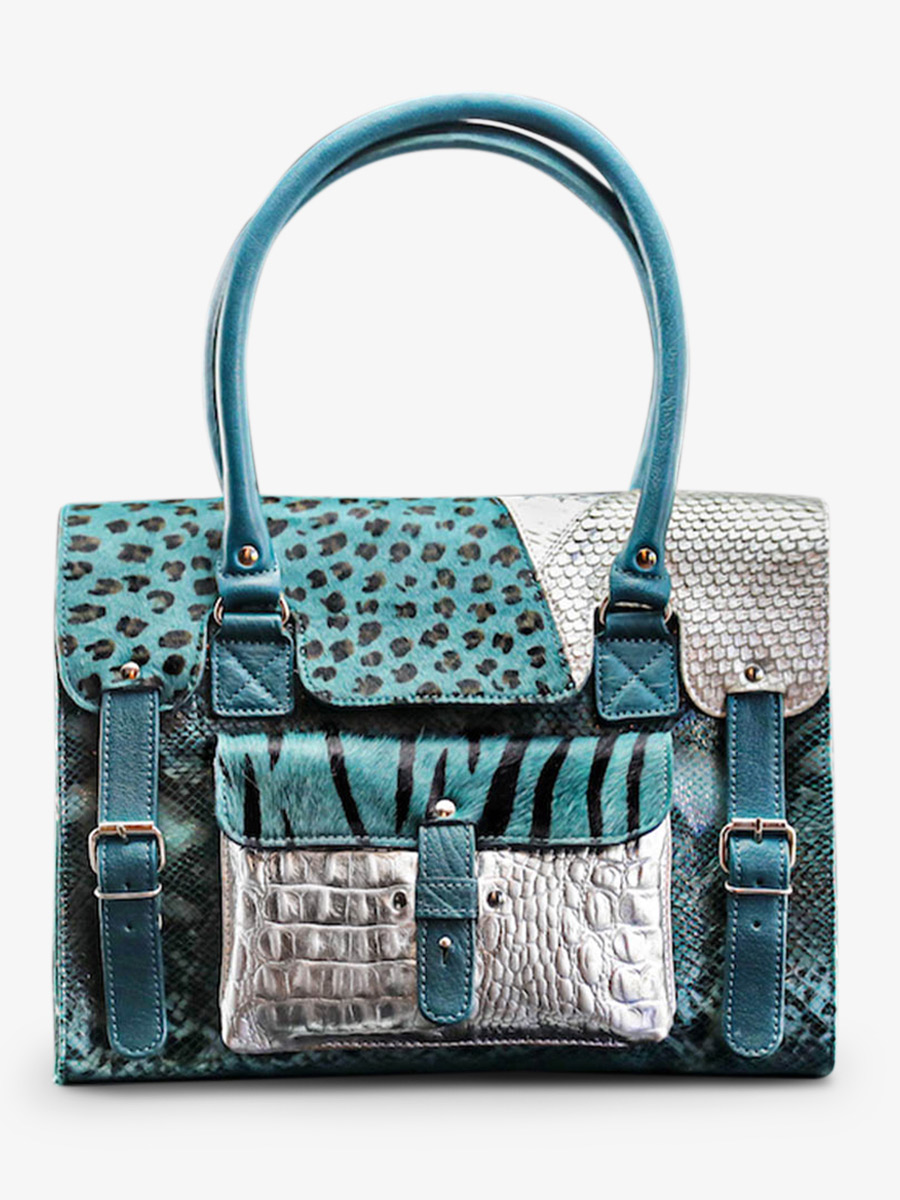 leather-shoulder-bag-for-woman-blue-silver-front-view-picture-lerive-gauche--m-chimere-pool-blue-silver-paul-marius-3760125337074