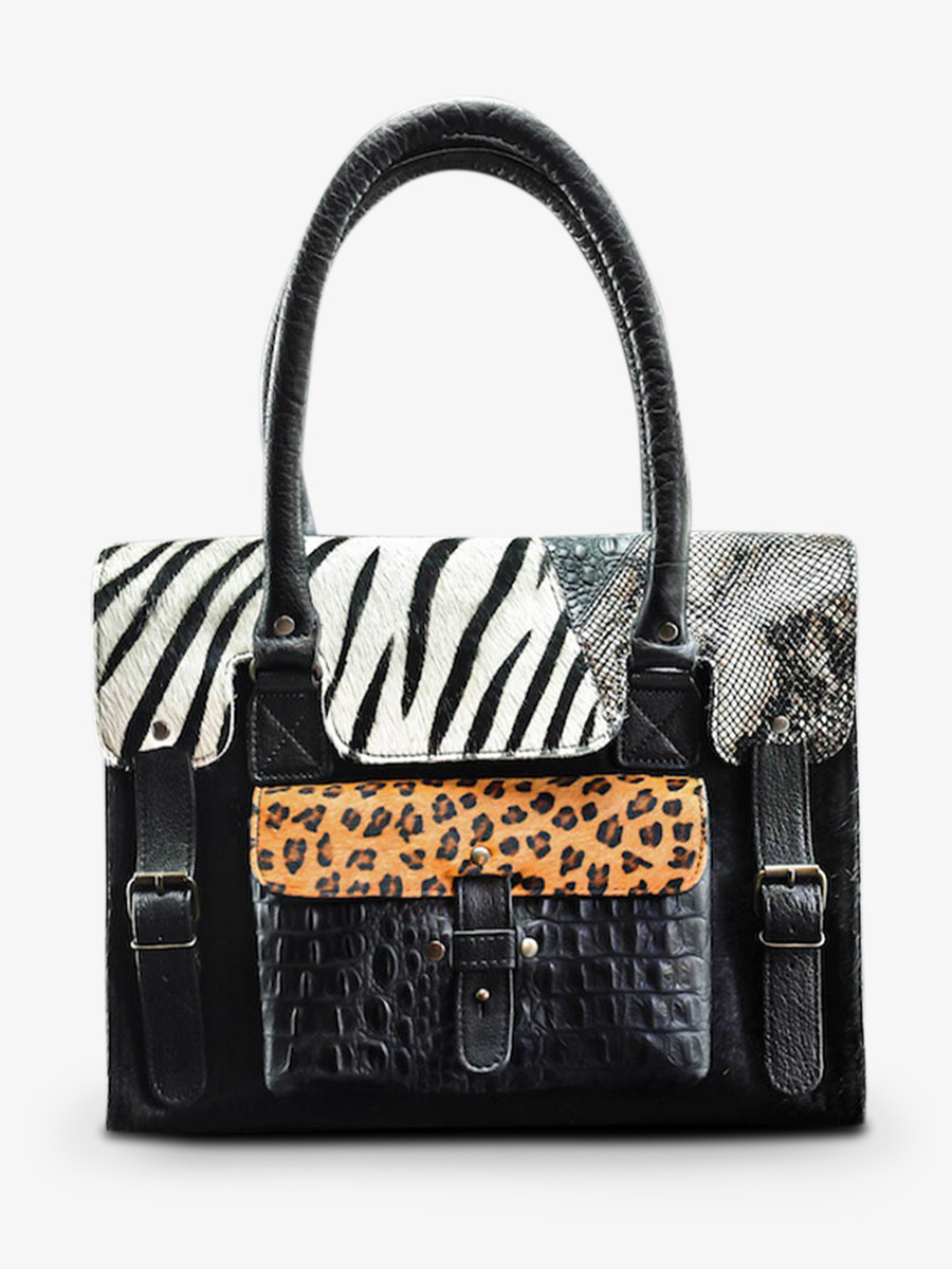 leather-shoulder-bag-for-woman-black-front-view-picture-lerive-gauche--m-chimere-black-paul-marius-3760125337081