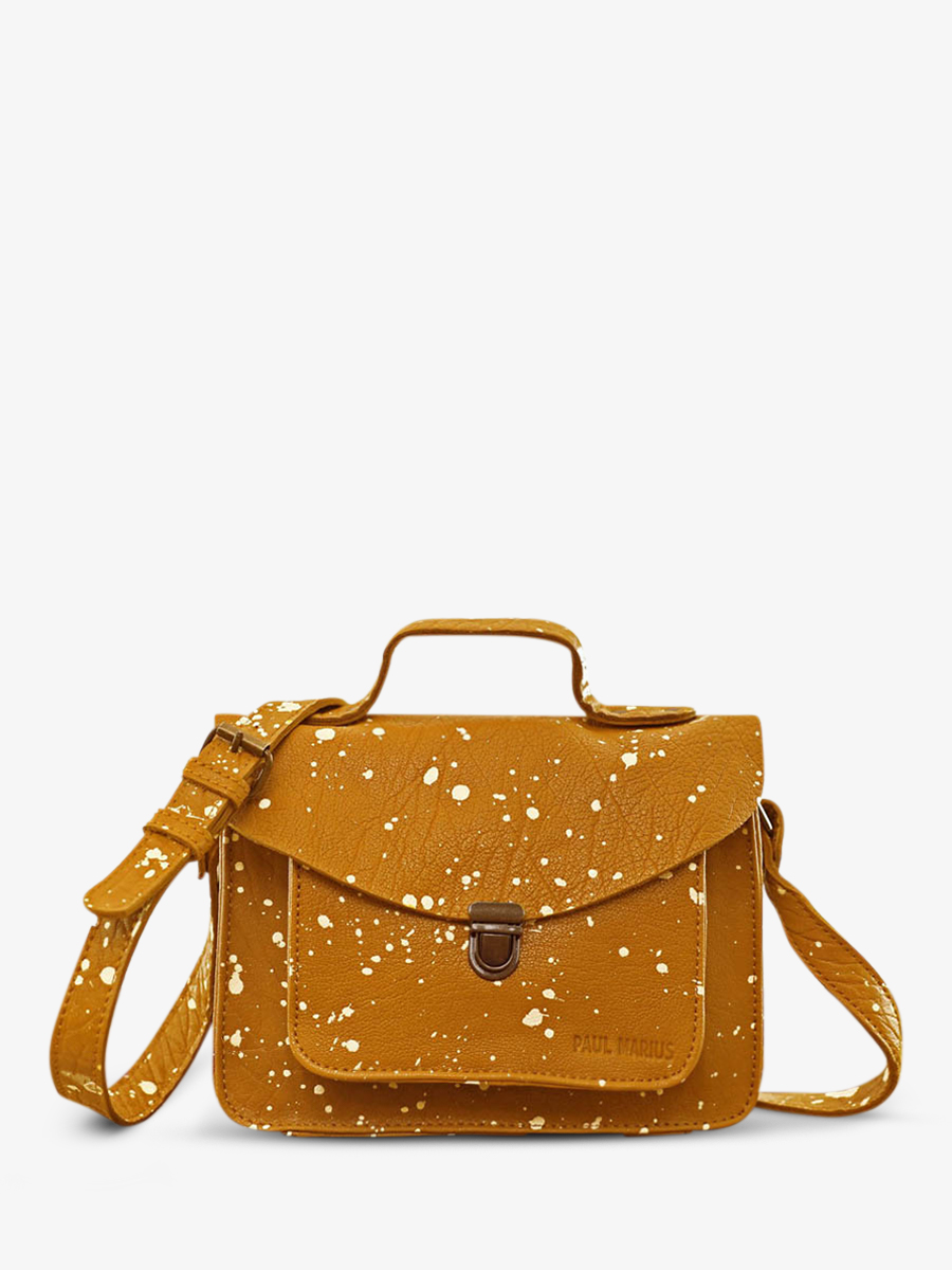leather-hand-bag-for-woman-yellow-front-view-picture-mademoiselle-george-artiste-saffron-paul-marius-3760125335292