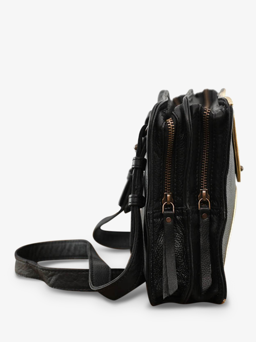 shoulder-bag-for-woman-multicoloured-black-gold-side-view-picture-legraphique-black-gold-paul-marius-3760125335469