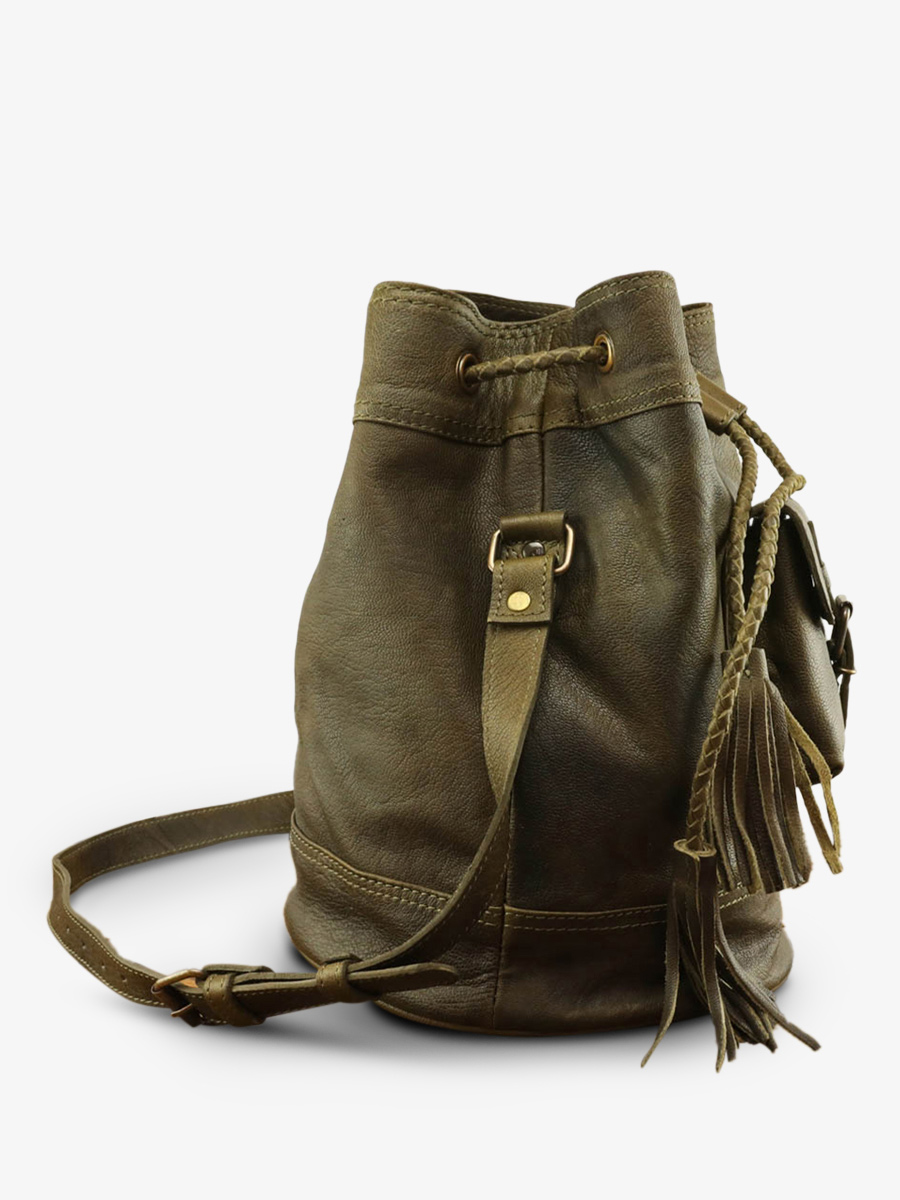 handbag-for-woman-khaki-side-view-picture-leflâneur-oily-khaki-paul-marius-3760125336411