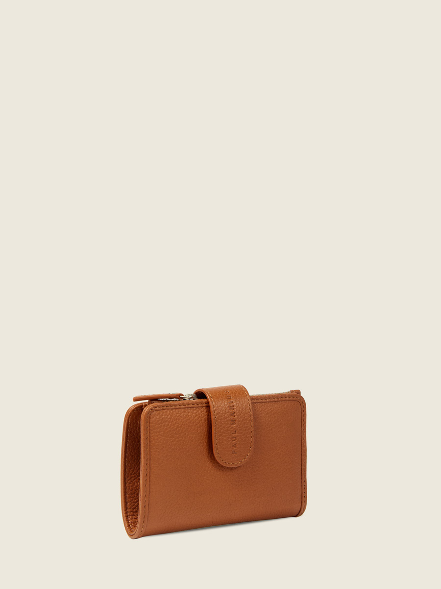 Brown wallet Valentine - Natural back view