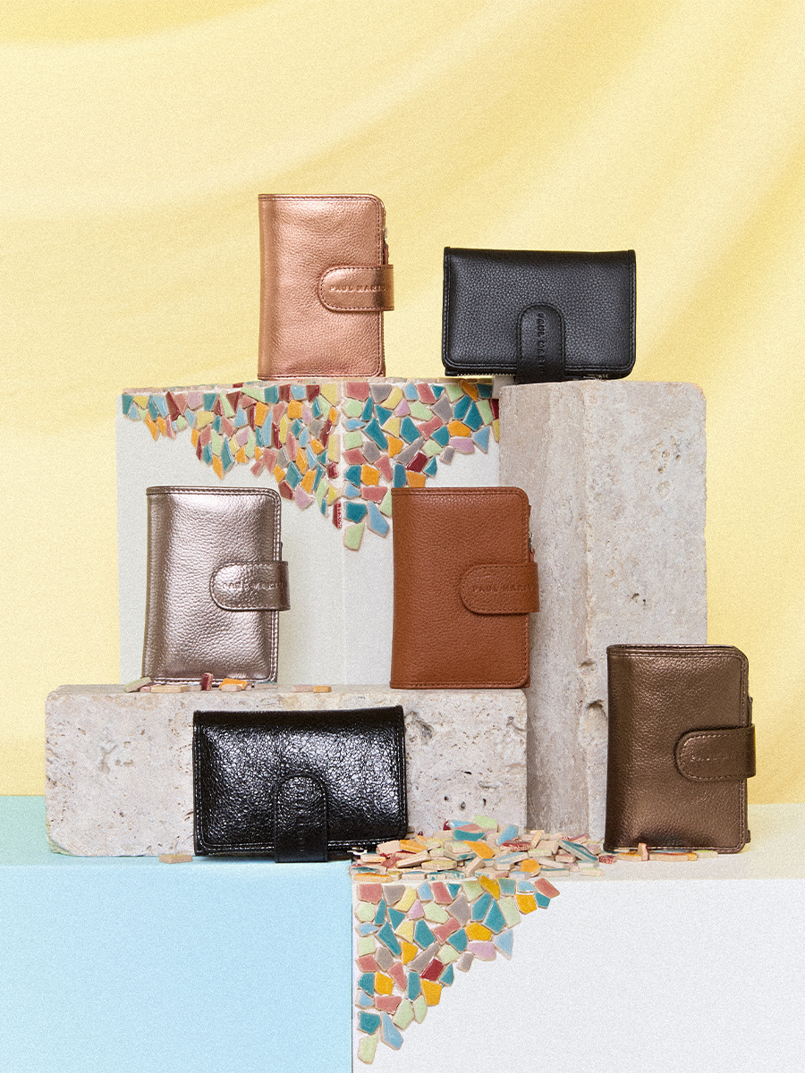 Brown wallet Valentine - Natural inside view