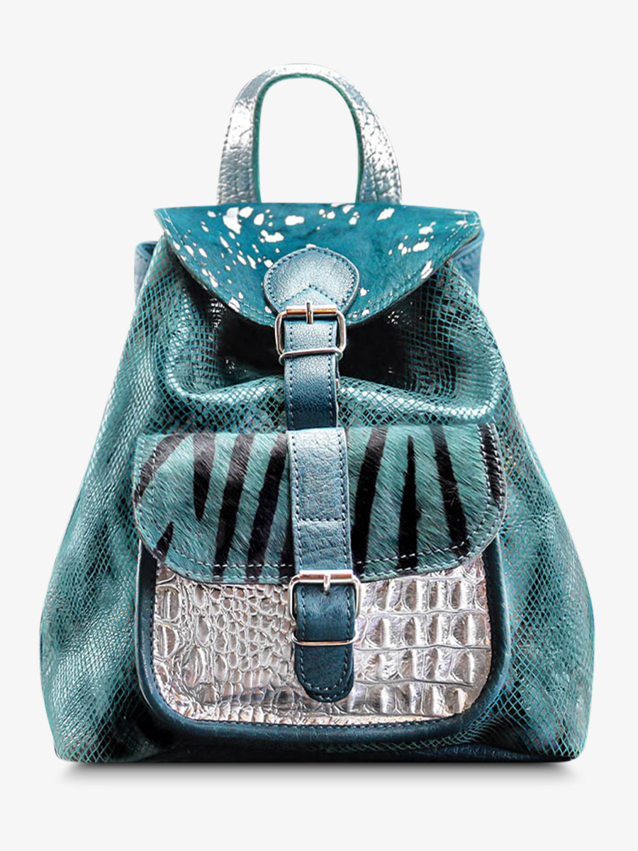 leather-backpak-for-woman-blue-silver-front-view-picture-lebaroudeur-chimere-pool-blue-silver-paul-marius-3760125337005