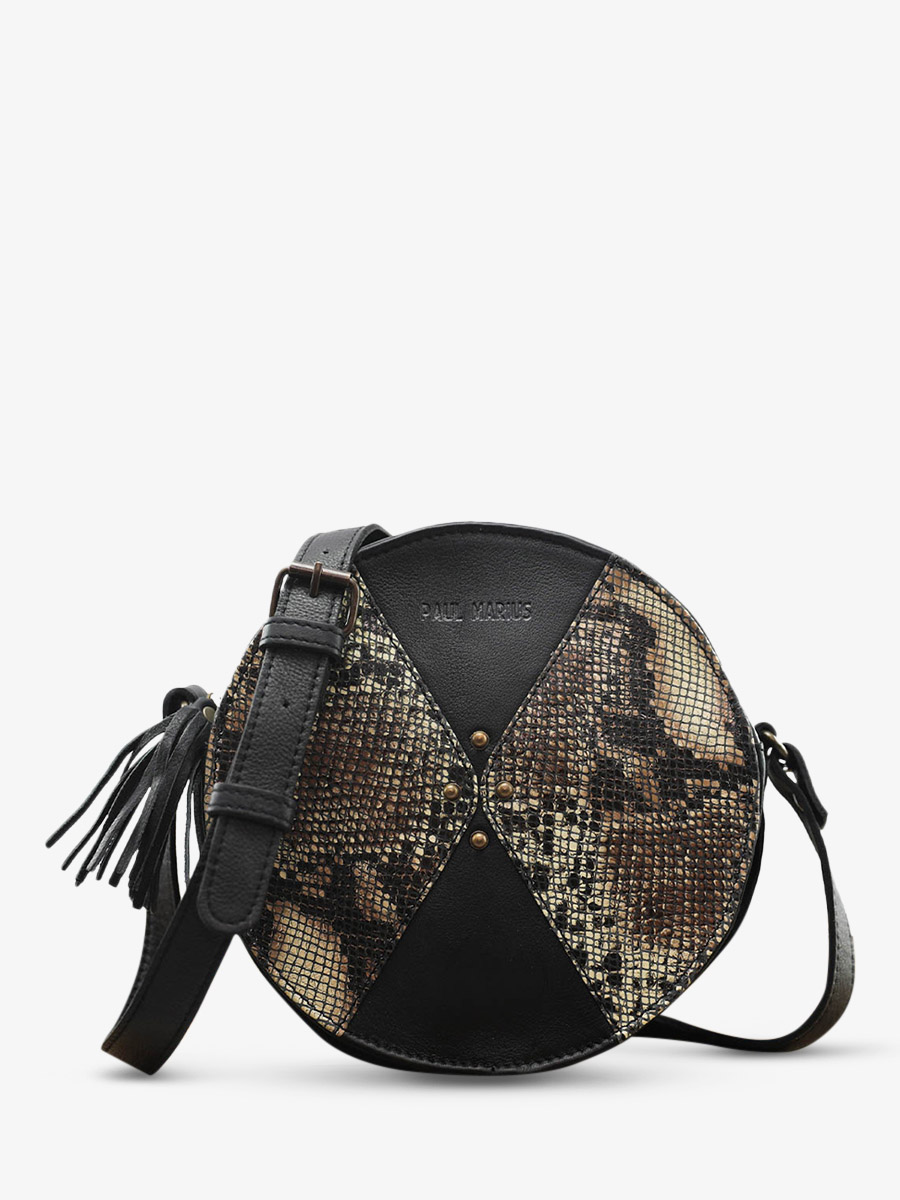 round-leather-shoulder-bag-for-woman-black-front-view-picture-monprecieux-python-black-paul-marius-3760125337937